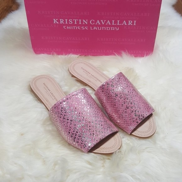 Chinese Laundry Shoes - Kristin Cavallari Bahiti Pink Snake Print Sandal 9